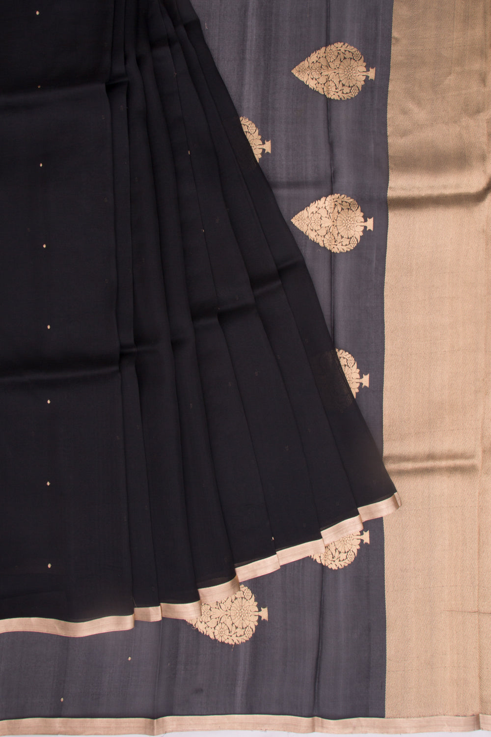 Organza Butta Black Saree