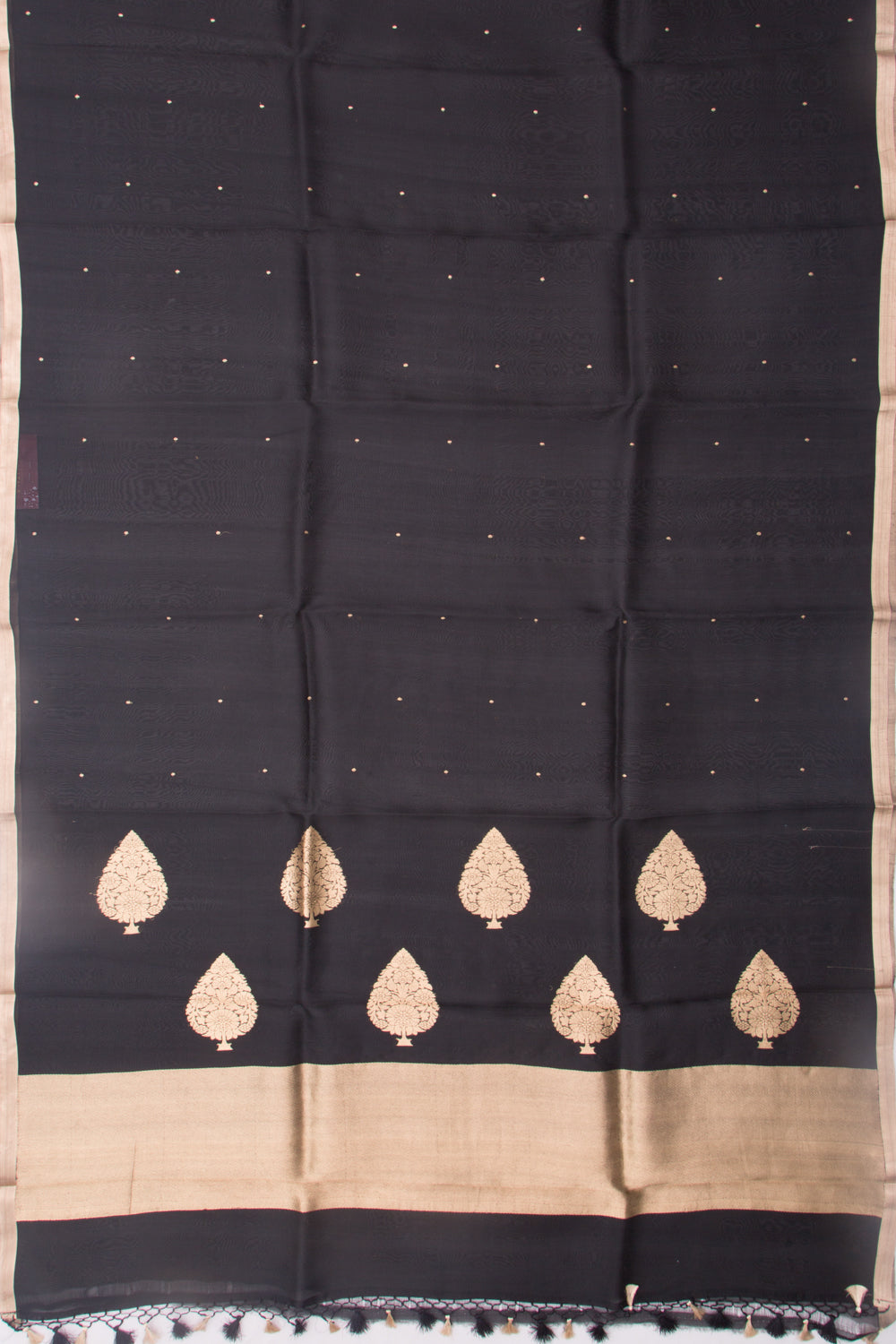 Organza Butta Black Saree