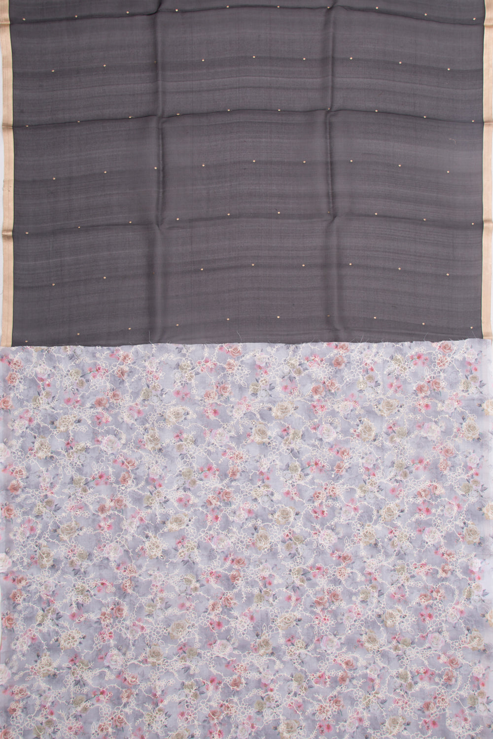 Organza Butta Black Saree