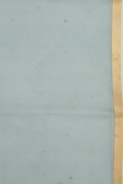 Banarasi Kora Organza Butta Blue Saree