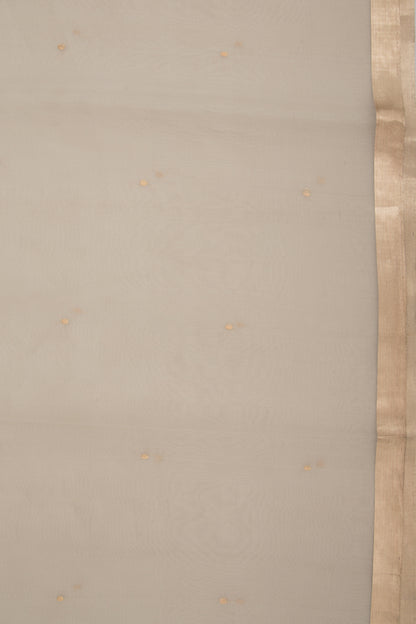 Banarasi Kora Organza Butta Grey Saree