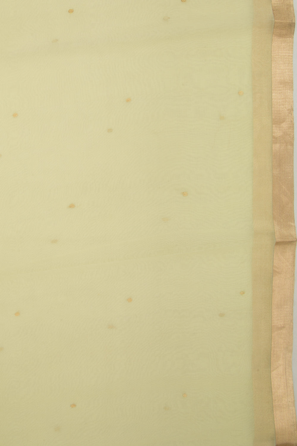 Banarasi Kora Organza Butta Lemon Yellow Saree