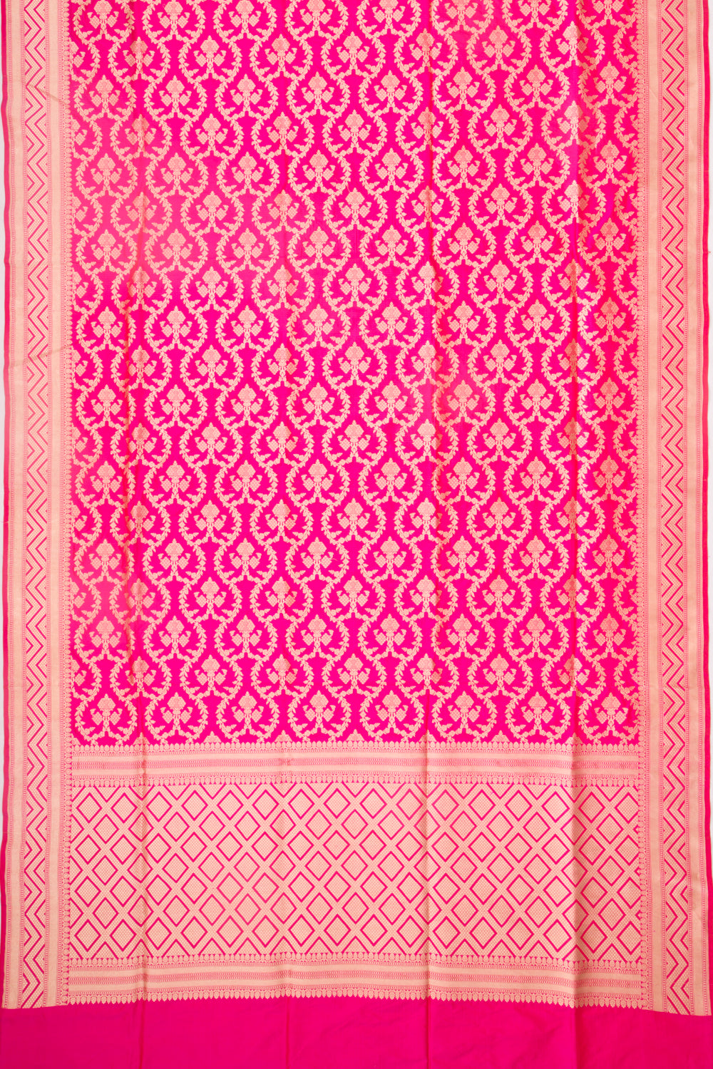 Banarasi Silk Phekwa Jaal Pink Saree