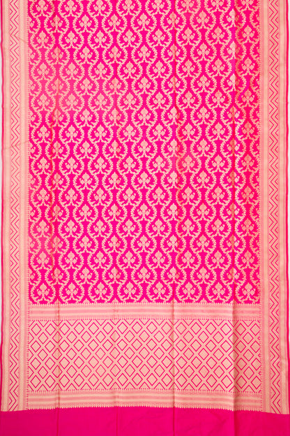 Banarasi Silk Phekwa Jaal Pink Saree