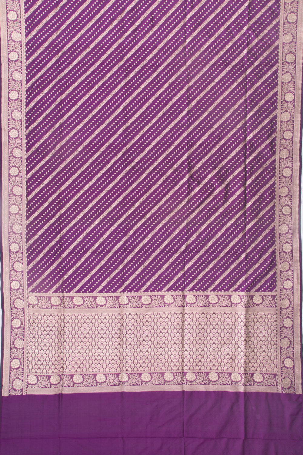 Banarasi Silk Phekwa Brocade Purple Saree