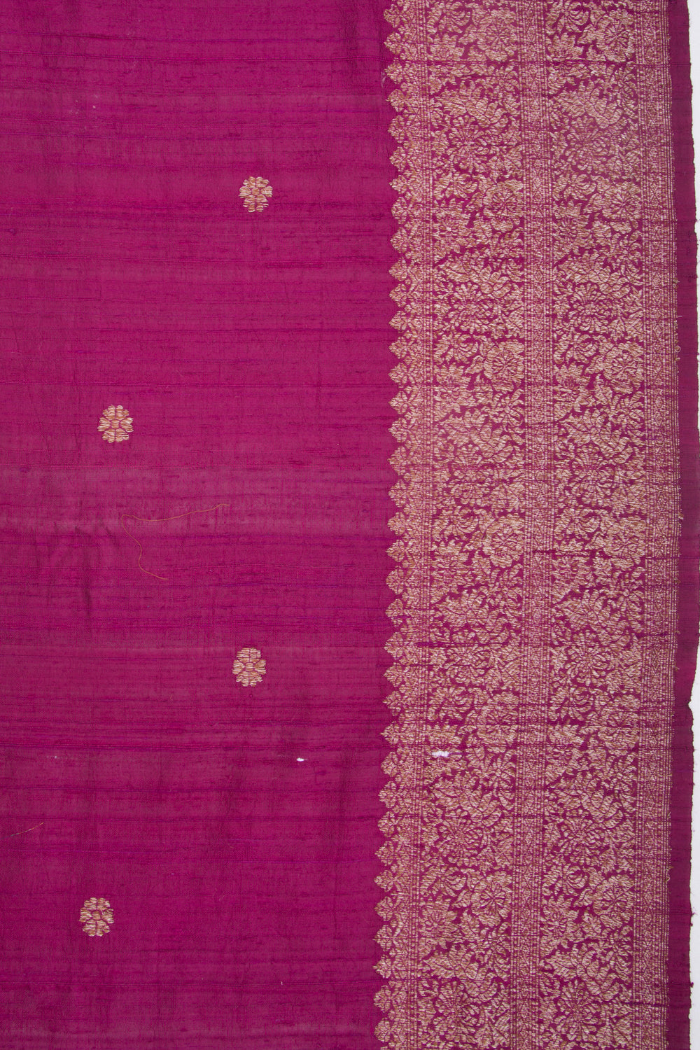 Bhagalpuri Tussar Butta Purple Saree