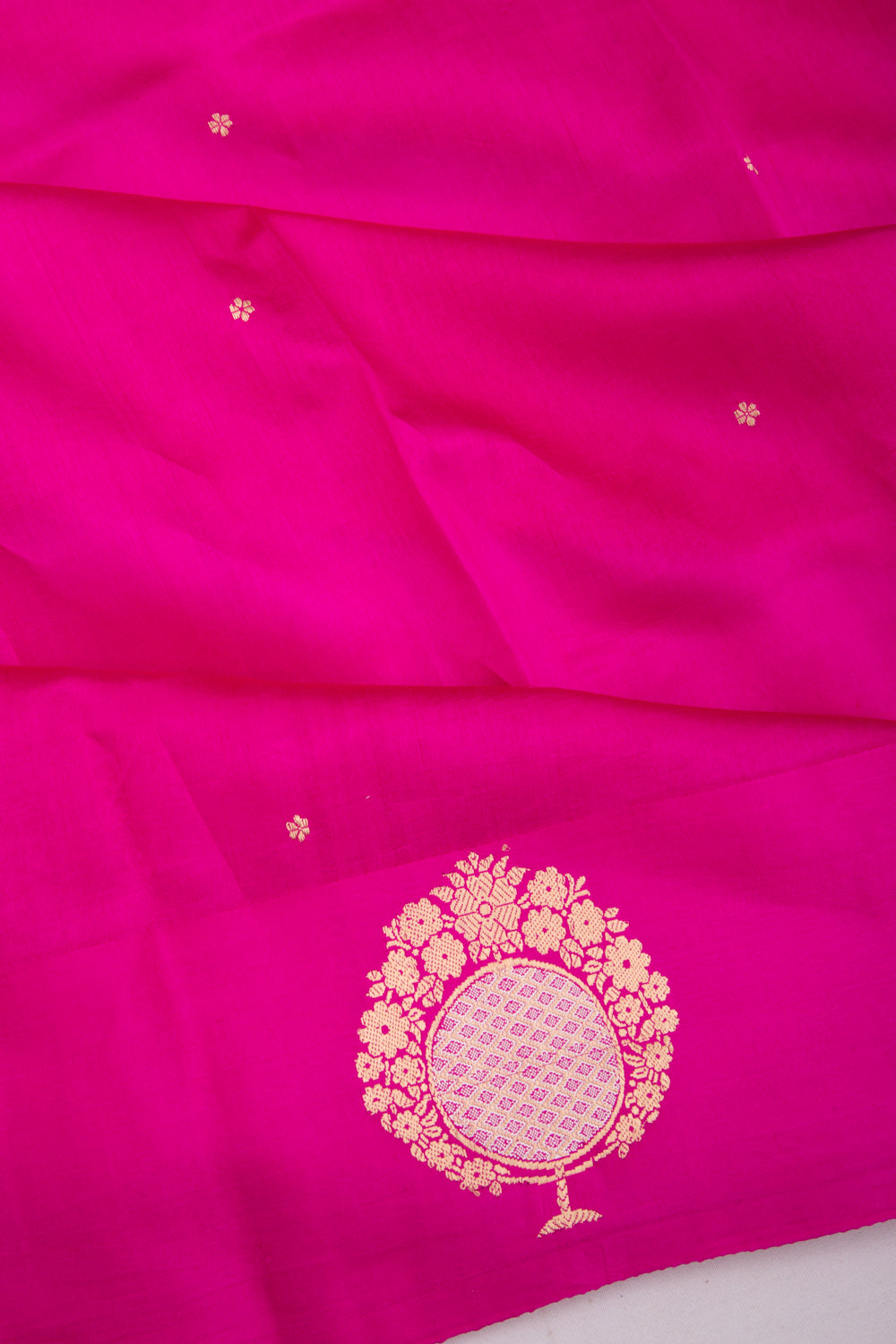 Banarasi Katan Silk Butta Pink Saree