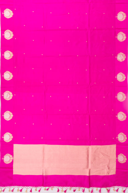 Banarasi Katan Silk Butta Pink Saree