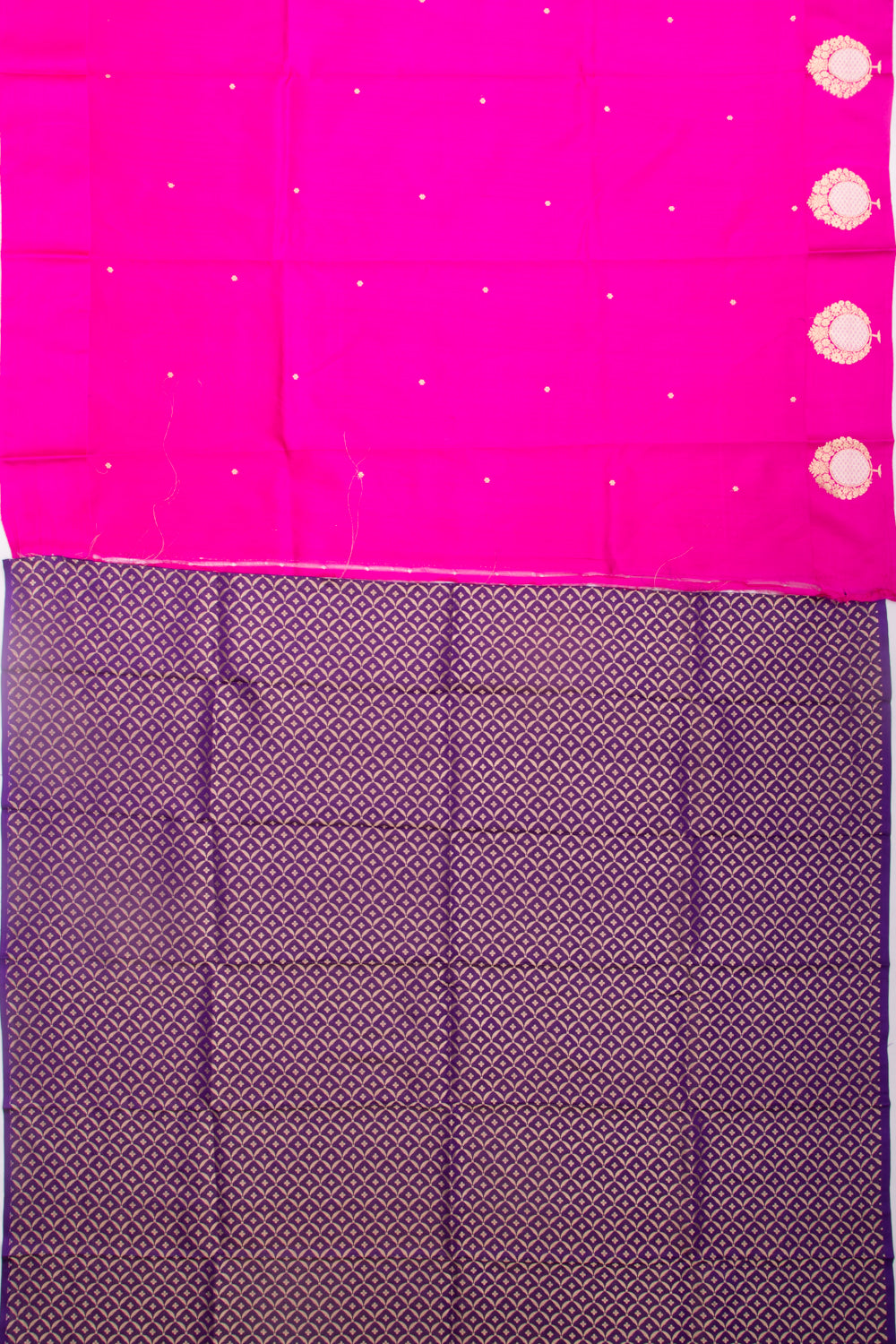 Banarasi Katan Silk Butta Pink Saree