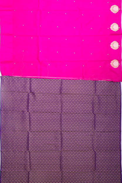 Banarasi Katan Silk Butta Pink Saree
