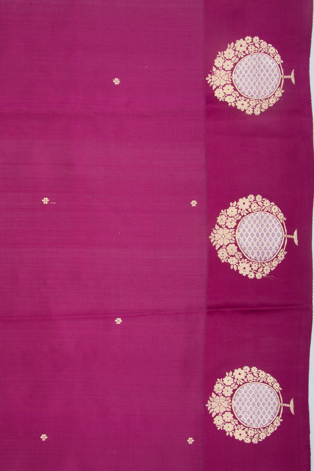 Banarasi Katan Silk Butta Purple Saree