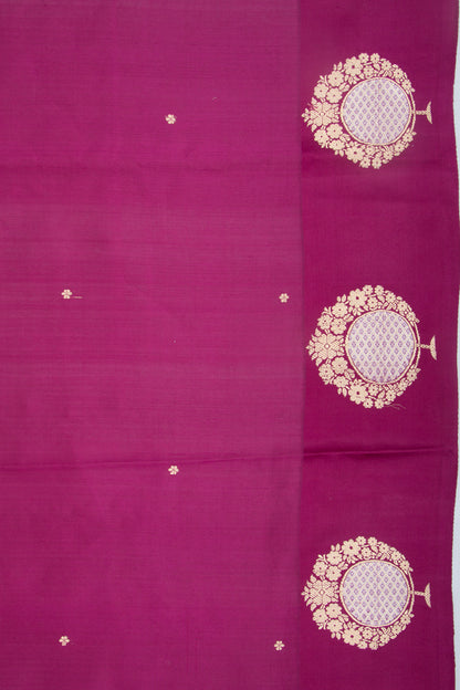 Banarasi Katan Silk Butta Purple Saree