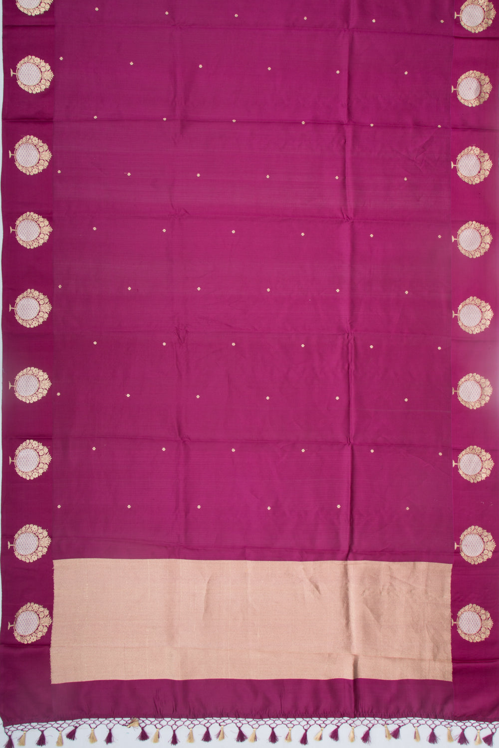 Banarasi Katan Silk Butta Purple Saree