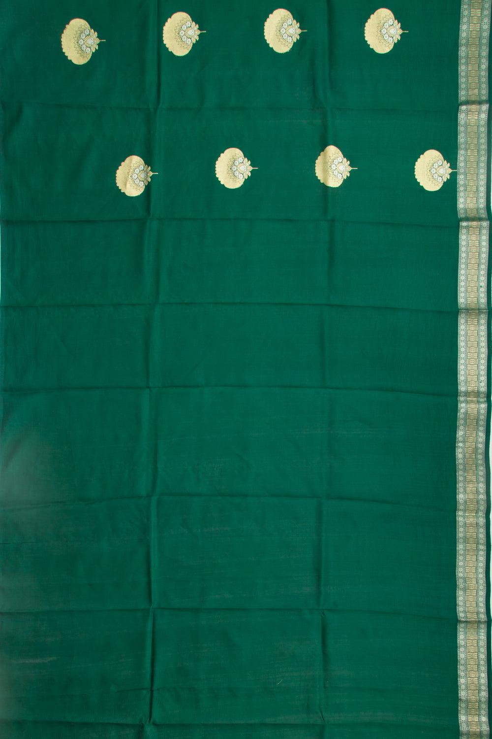 Banarasi Katan Silk Butta Green Saree