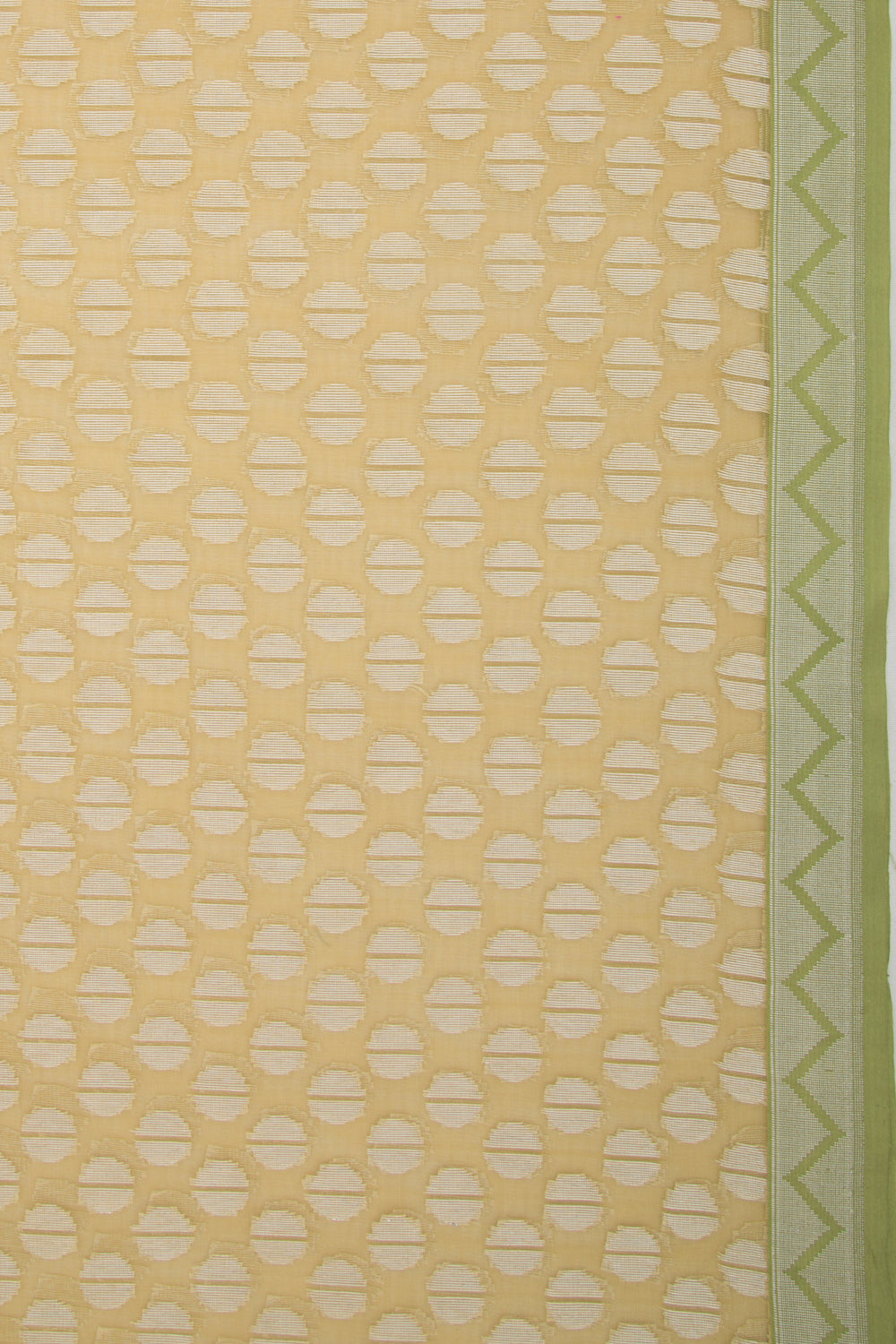 Organza Brocade Yellow Saree