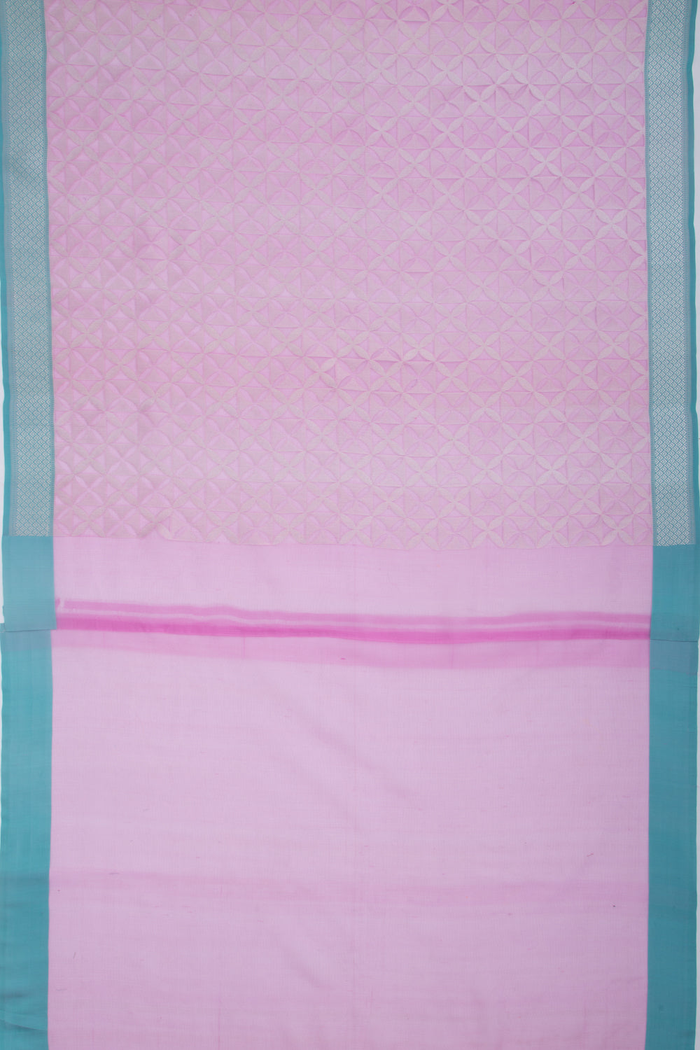 Organza Brocade Pink Saree