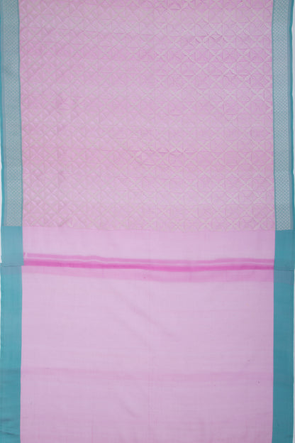 Organza Brocade Pink Saree