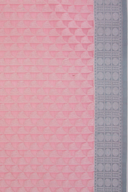 Organza Brocade Pink Saree