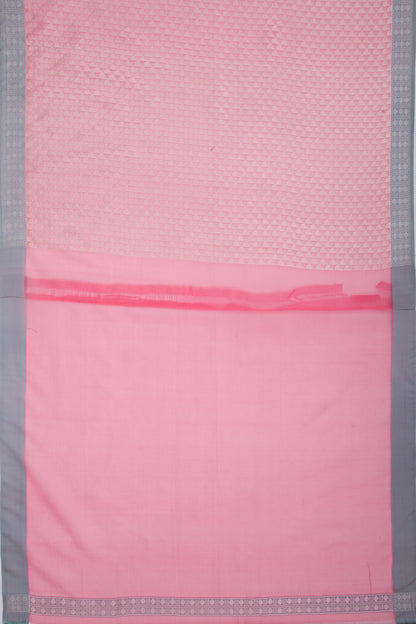 Organza Brocade Pink Saree