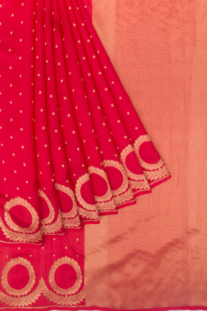 Banarasi Silk Phekwa Butta Red Saree