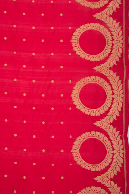 Banarasi Silk Phekwa Butta Red Saree