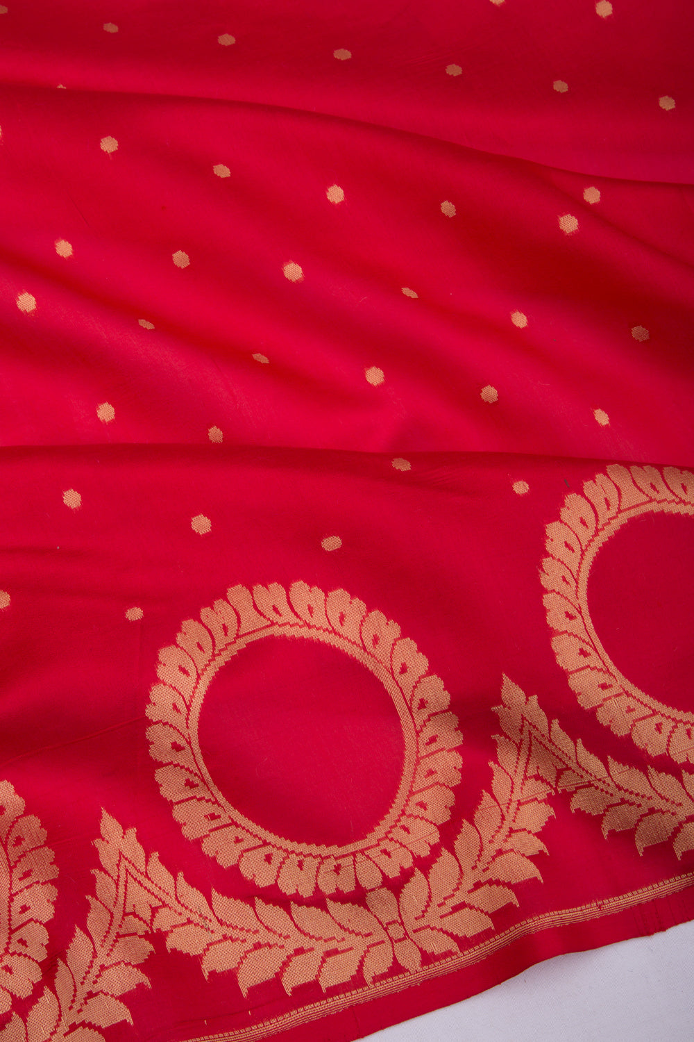 Banarasi Silk Phekwa Butta Red Saree