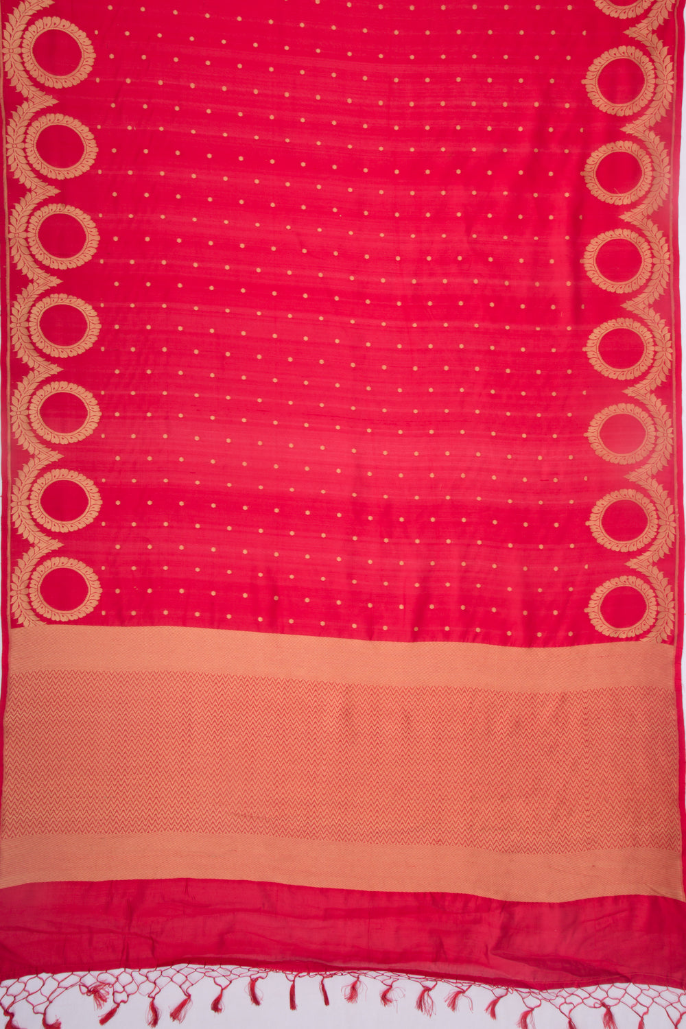 Banarasi Silk Phekwa Butta Red Saree
