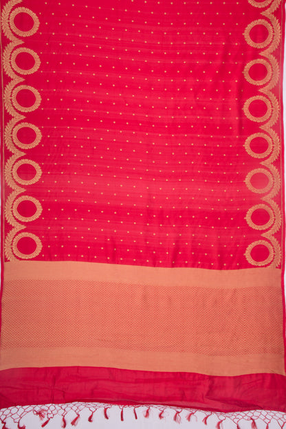 Banarasi Silk Phekwa Butta Red Saree