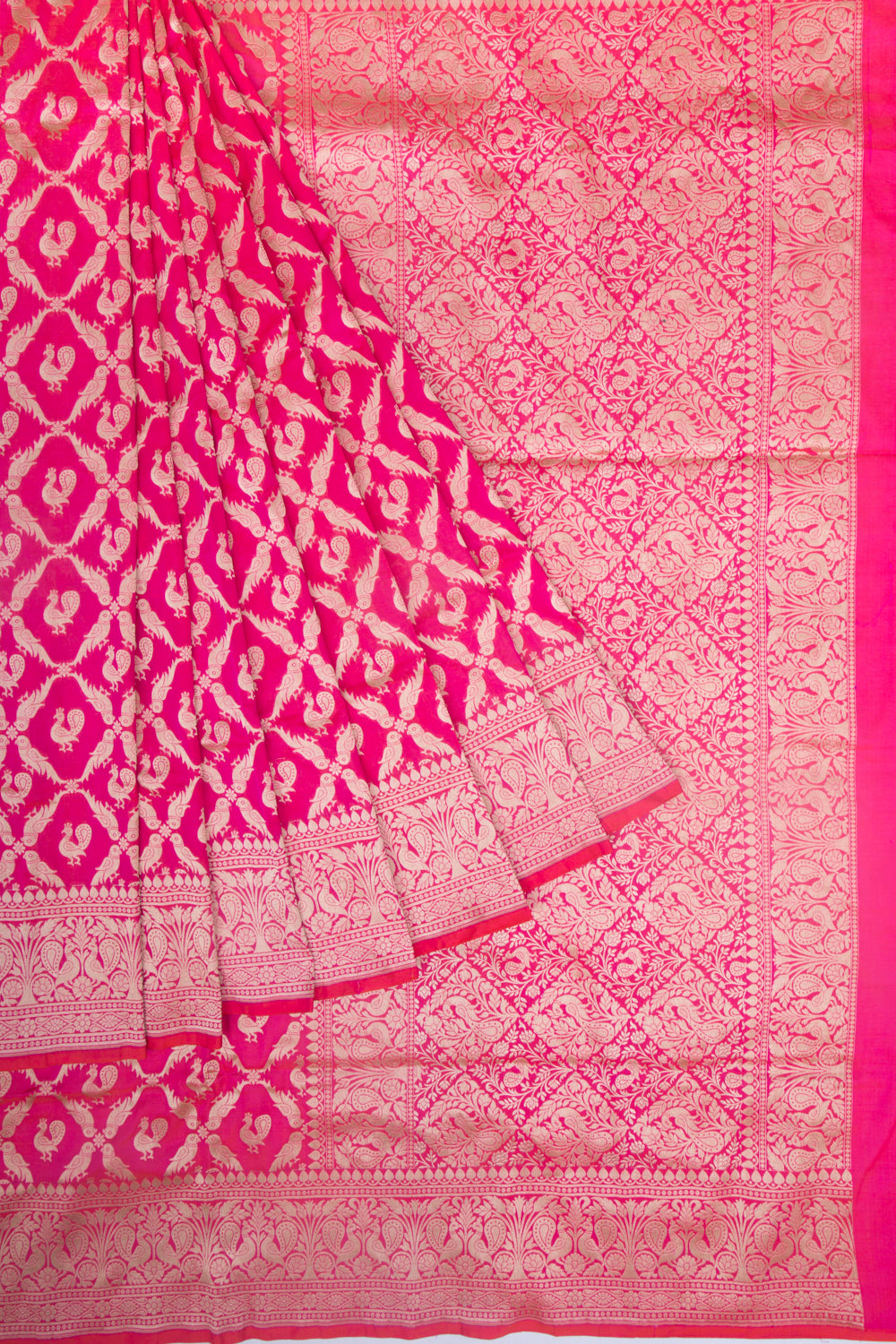 Banarasi Silk Phekwa Brocade Pink Saree