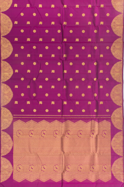 Kanchipuram Silk Butta Purple Saree