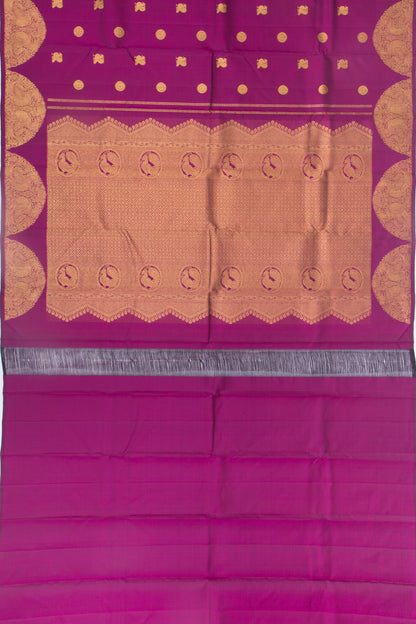 Kanchipuram Silk Butta Purple Saree