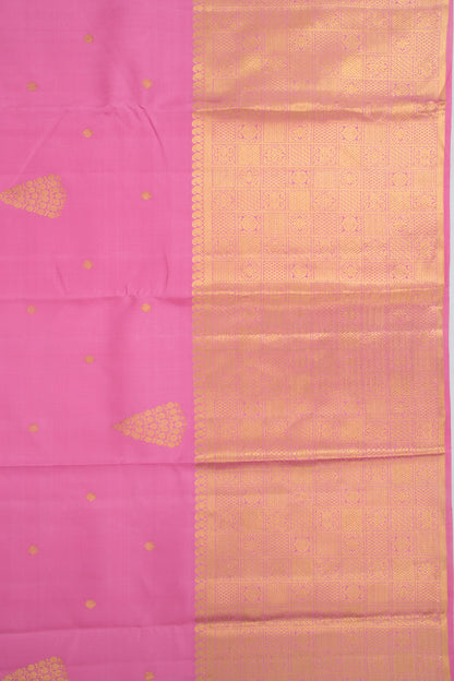 Kanchipuram Silk Butta Pink Saree