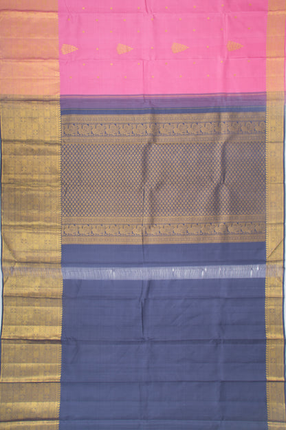 Kanchipuram Silk Butta Pink Saree