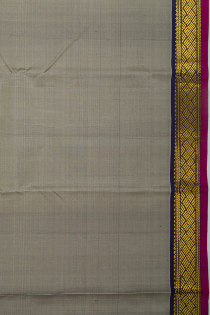 Kanchipuram Silk Plain Grey Saree