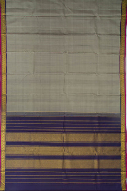 Kanchipuram Silk Plain Grey Saree