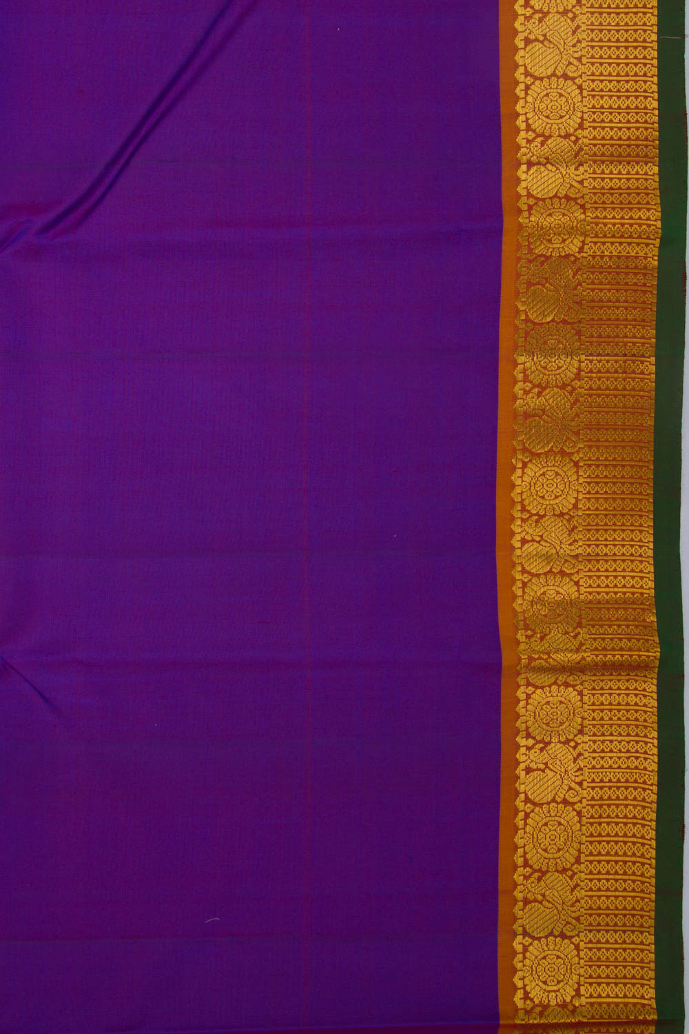 Kanchipuram Silk Plain Violet Saree