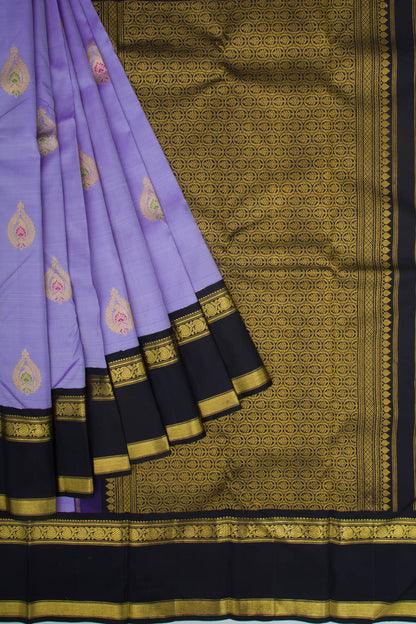 Kanchipuram Silk Butta Lavender Saree