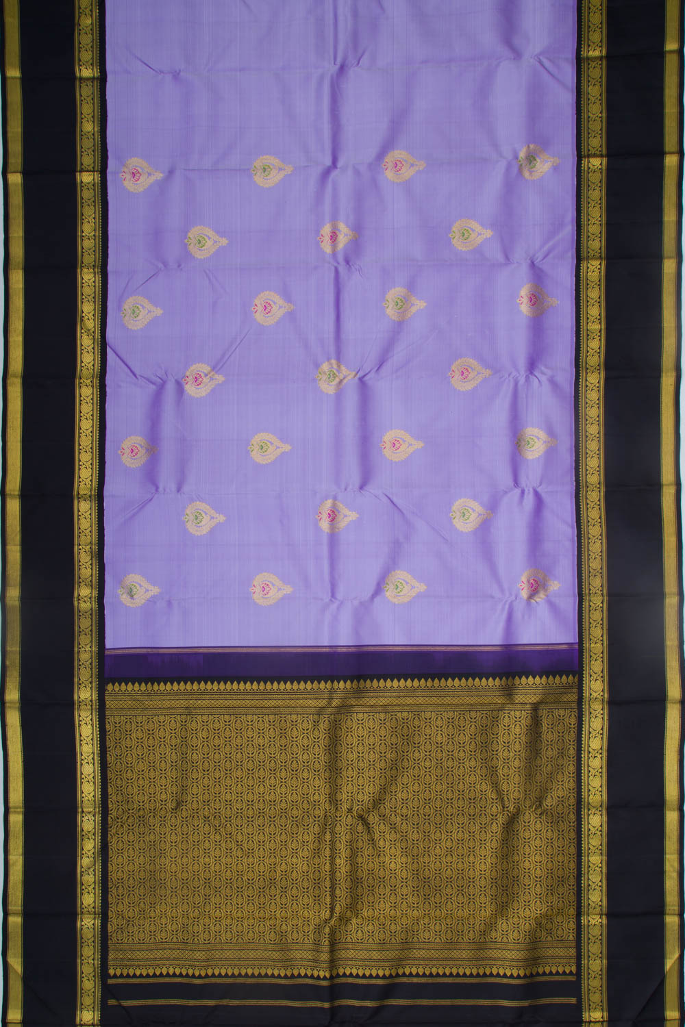 Kanchipuram Silk Butta Lavender Saree