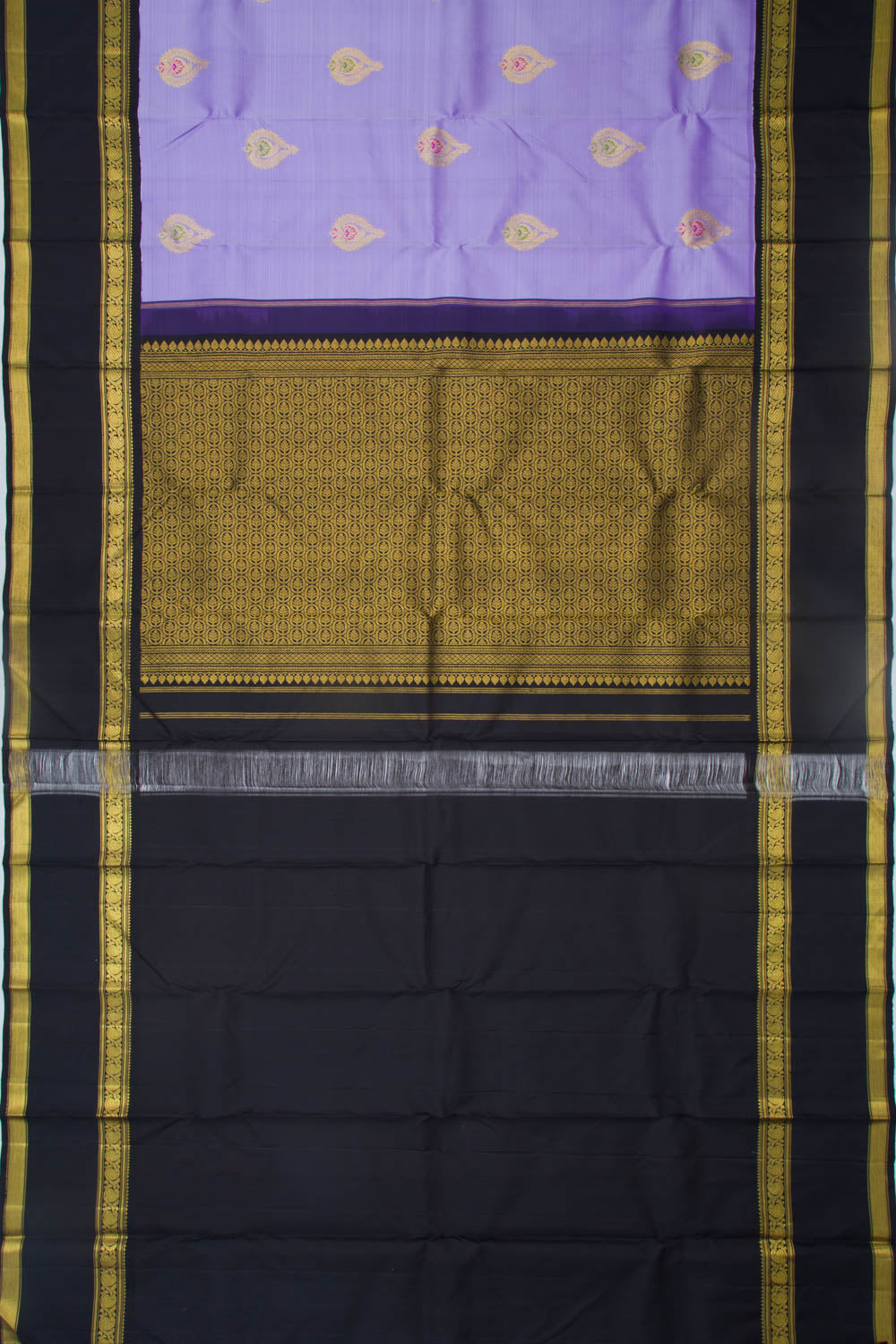 Kanchipuram Silk Butta Lavender Saree