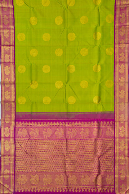 Kanchipuram Silk Butta Green Saree