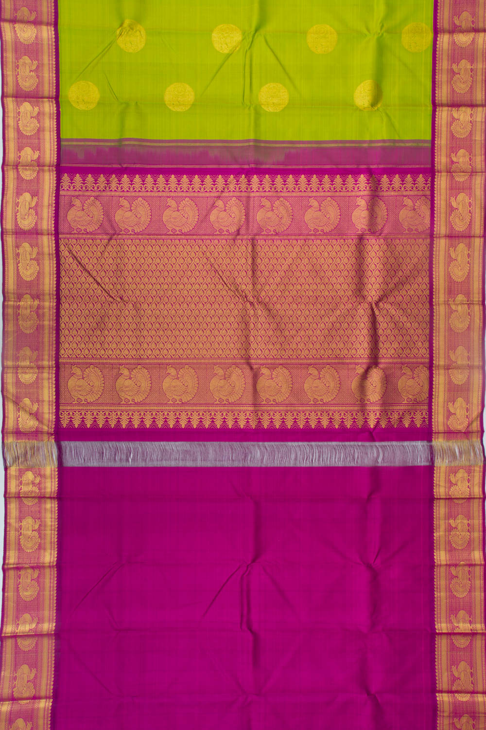 Kanchipuram Silk Butta Green Saree