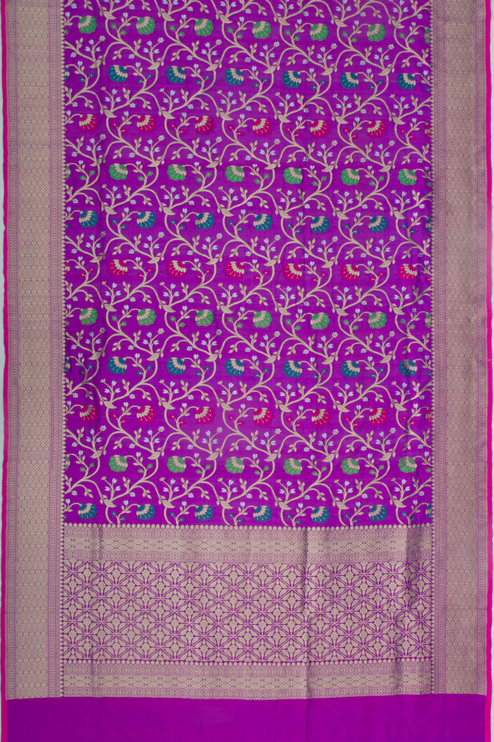 Banarasi Silk Jaal Purple Saree