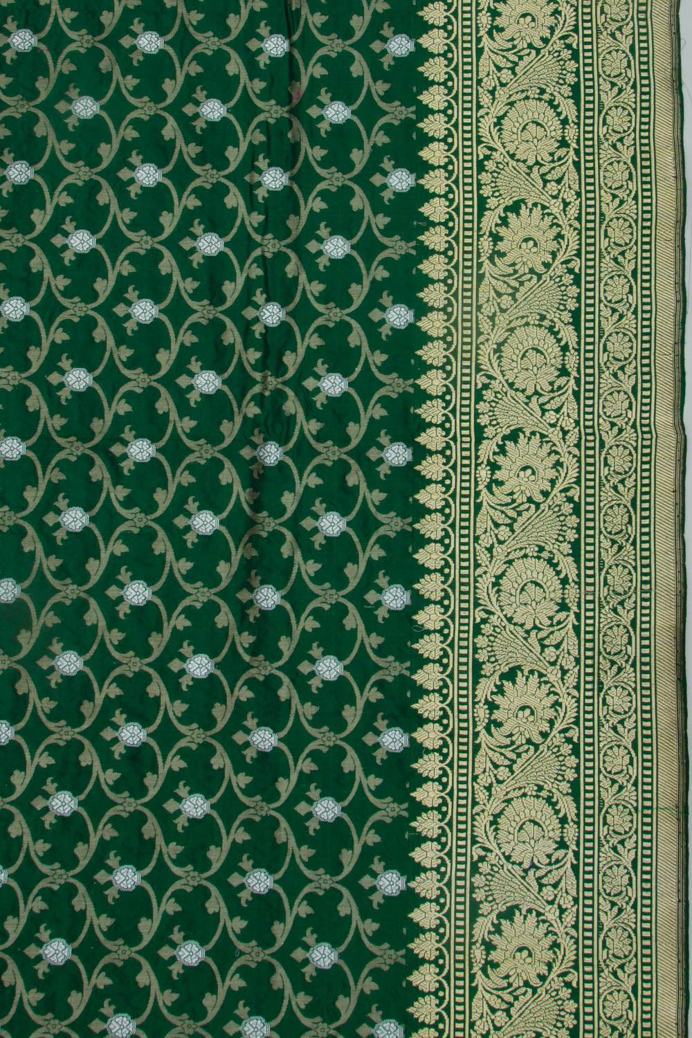 Banarasi Silk Brocade Green Saree