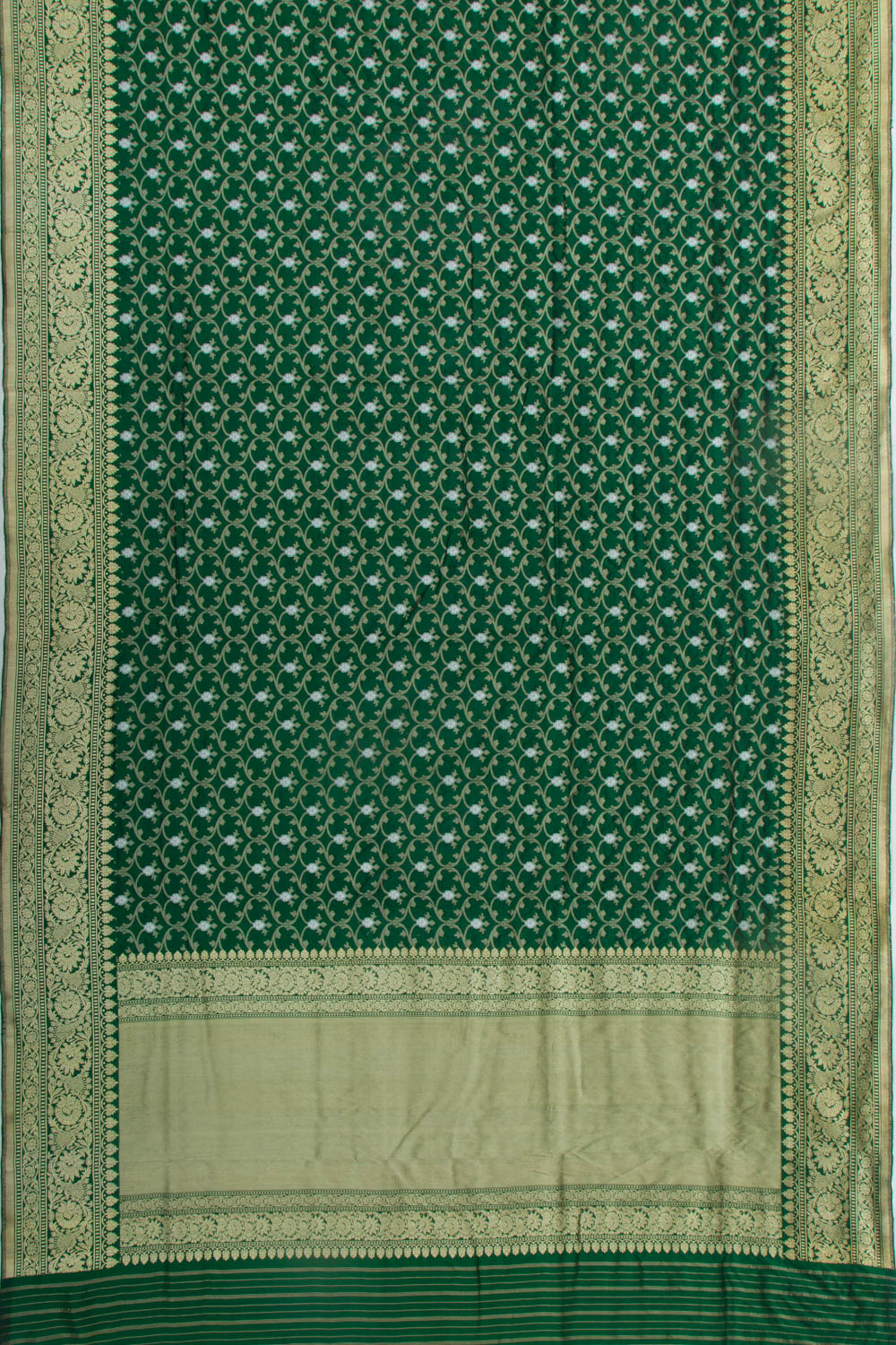 Banarasi Silk Brocade Green Saree
