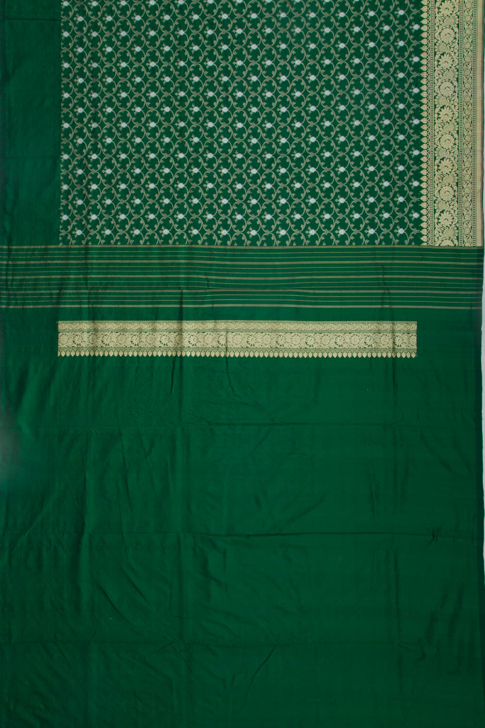 Banarasi Silk Brocade Green Saree