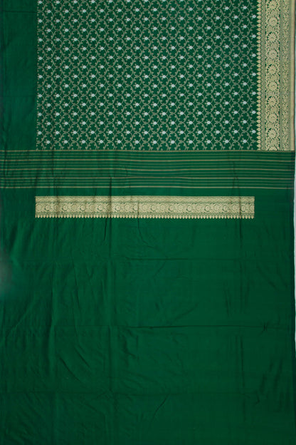 Banarasi Silk Brocade Green Saree