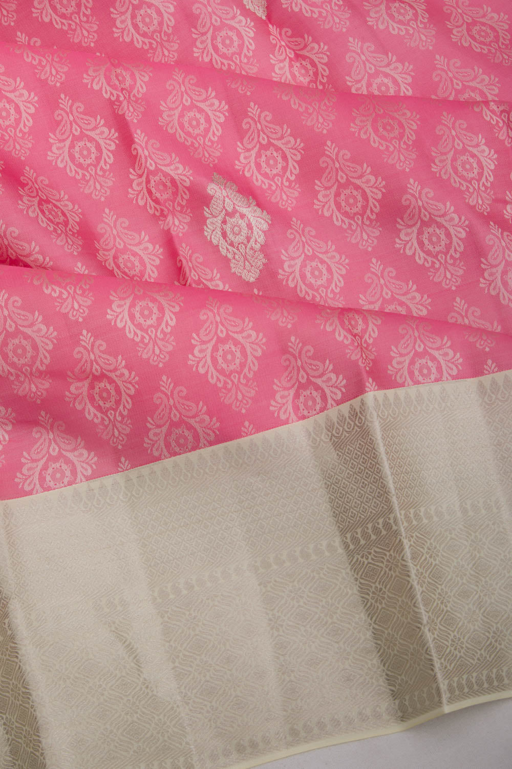 Taranga Kanchi Silk Jacquard And Butta Pink Saree