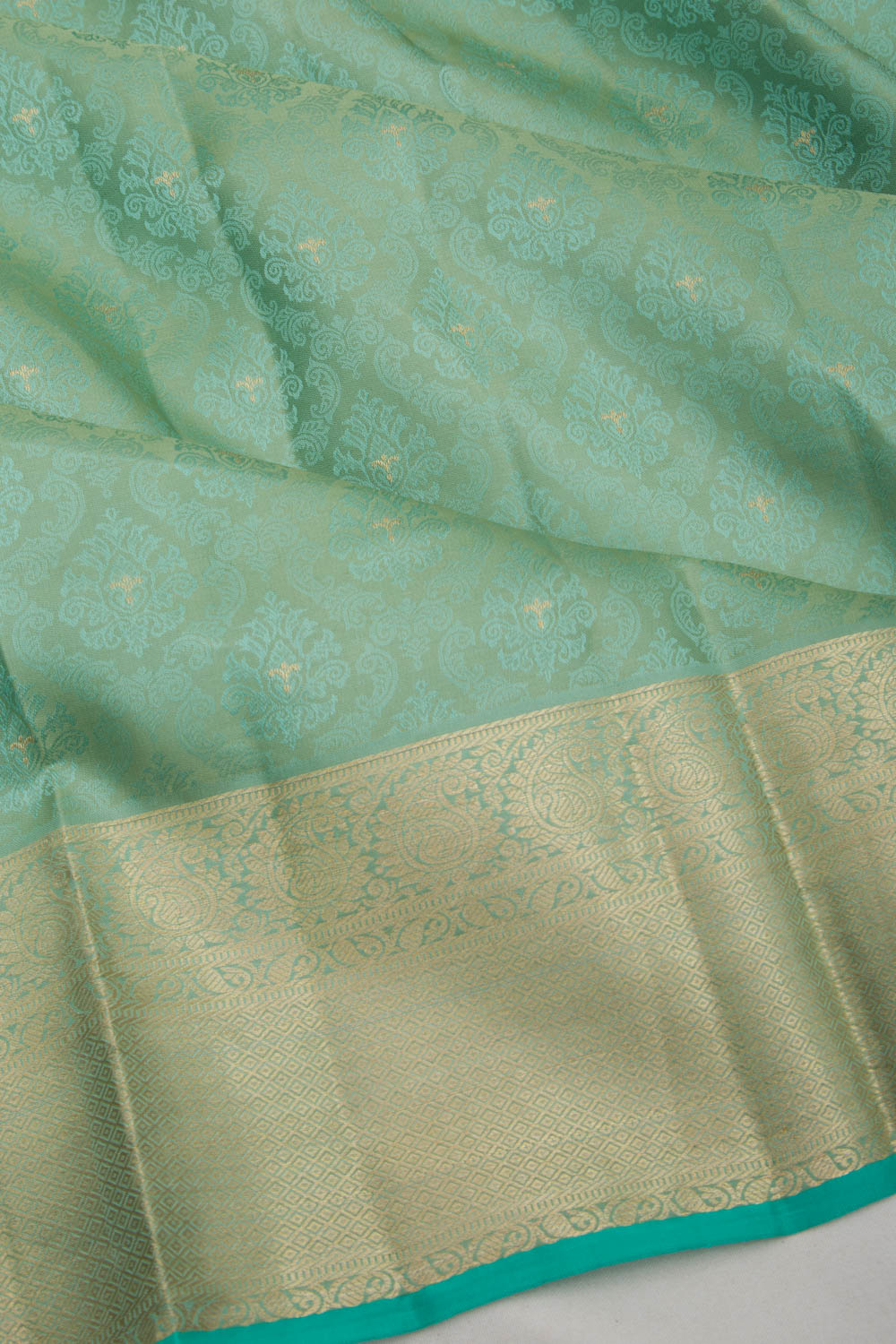 Taranga Kanchi Silk Jacquard Sea Green Saree