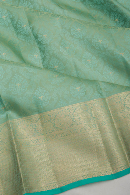Taranga Kanchi Silk Jacquard Sea Green Saree