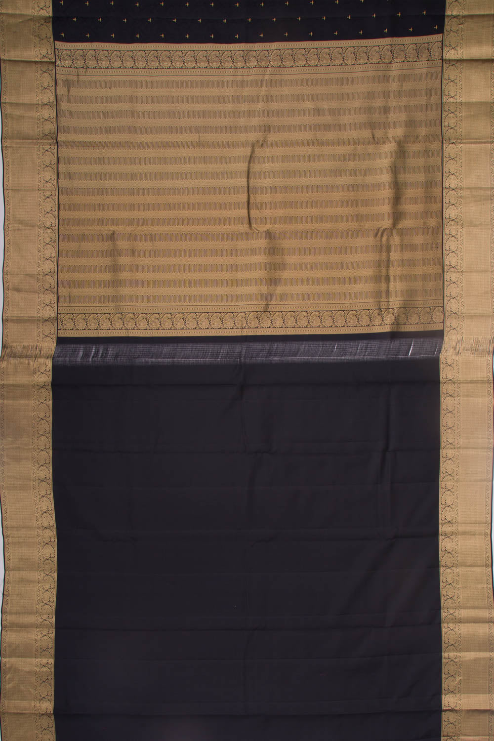 Taranga Kanchi Silk Jacquard Black Saree